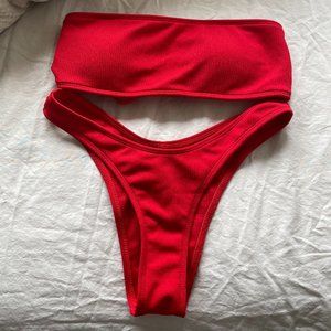 Zaful Red swimsuit set